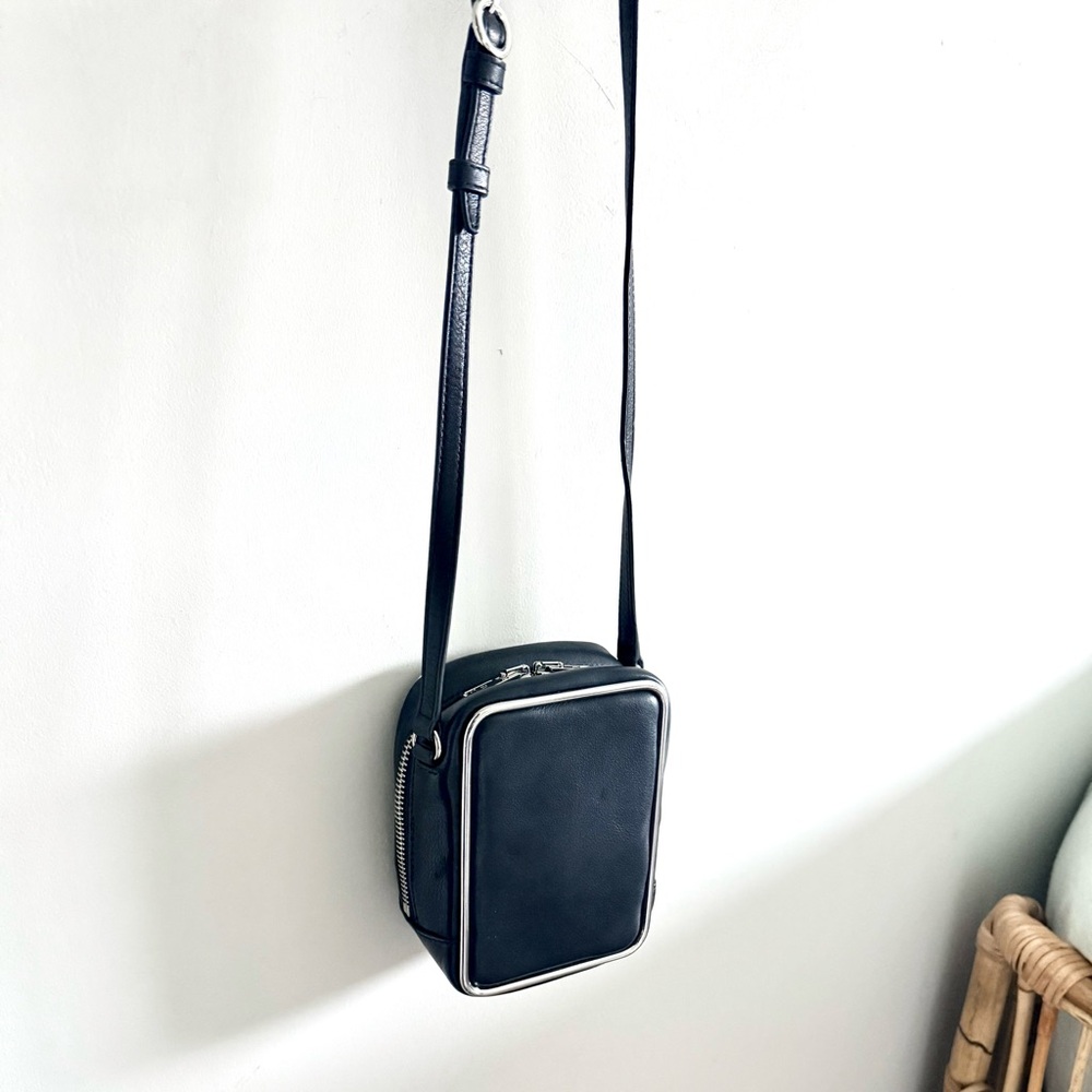 Alexander Wang Black Leather Rectangular Halo Cro… - image 1